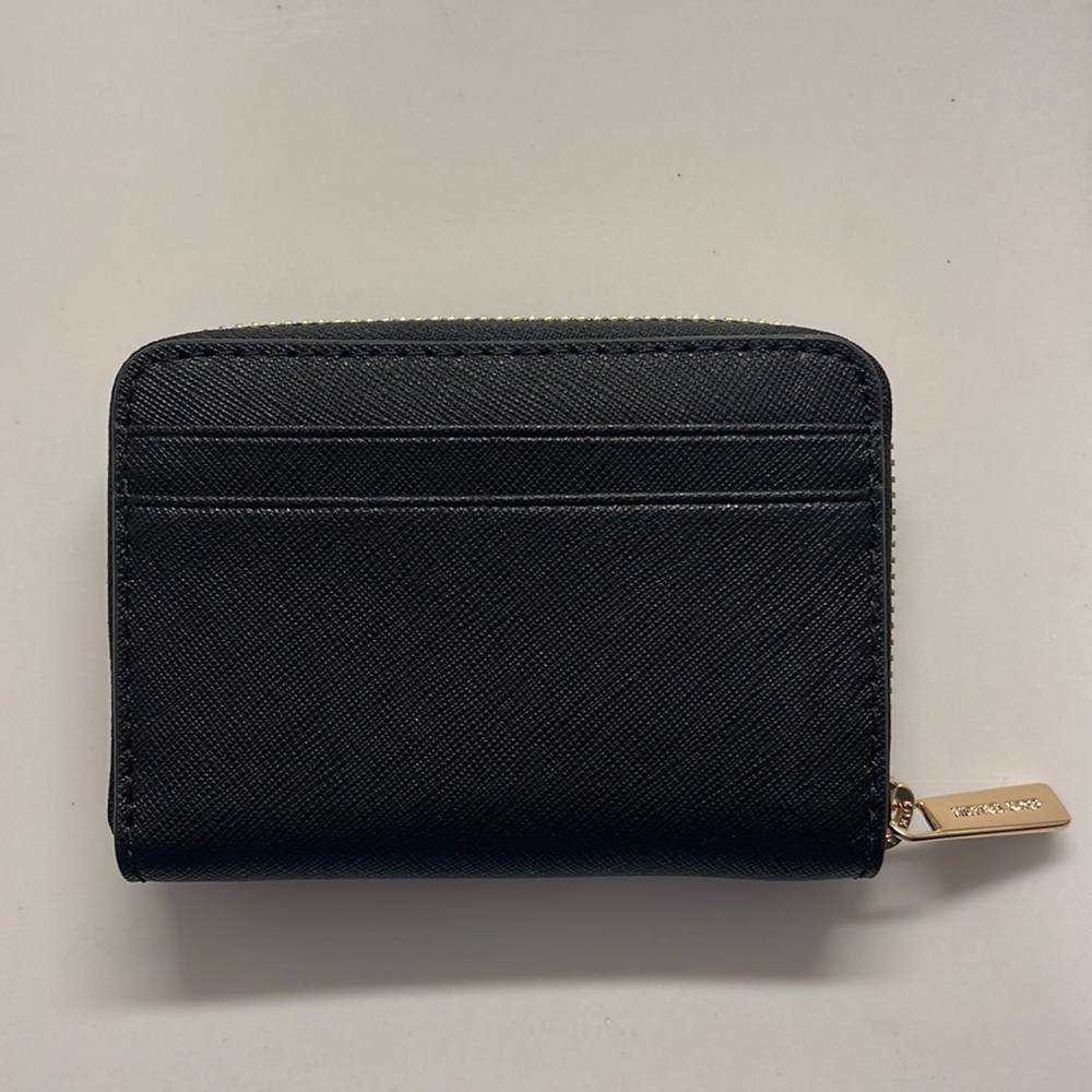 Michael Kors Black Credit Card Wallet Zip Around (new with box) - Picture 2 of 5
